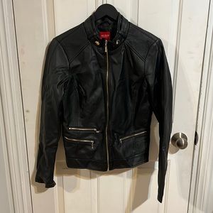 Guess faux leather moto jacket worn once
